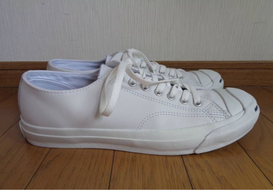 廃盤 極上 美品 コンバース ジャックパーセル 白レザー 90s 米国製の復刻