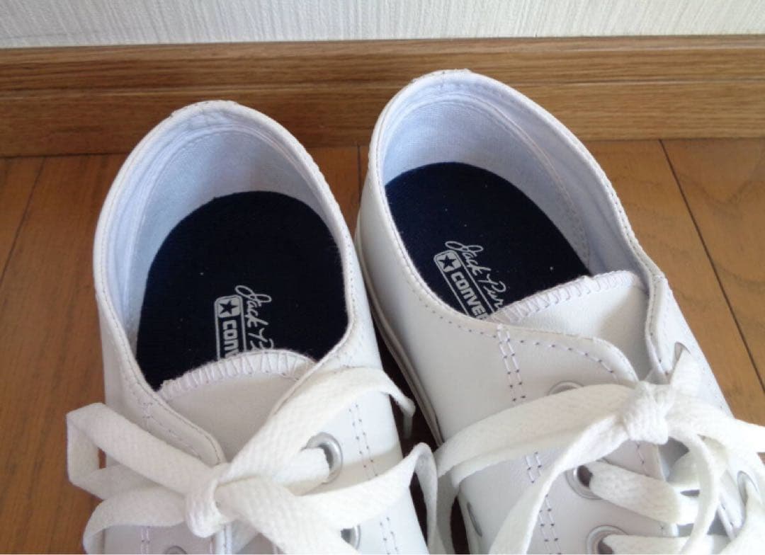 廃盤 極上 美品 コンバース ジャックパーセル 白レザー 90s 米国製の復刻