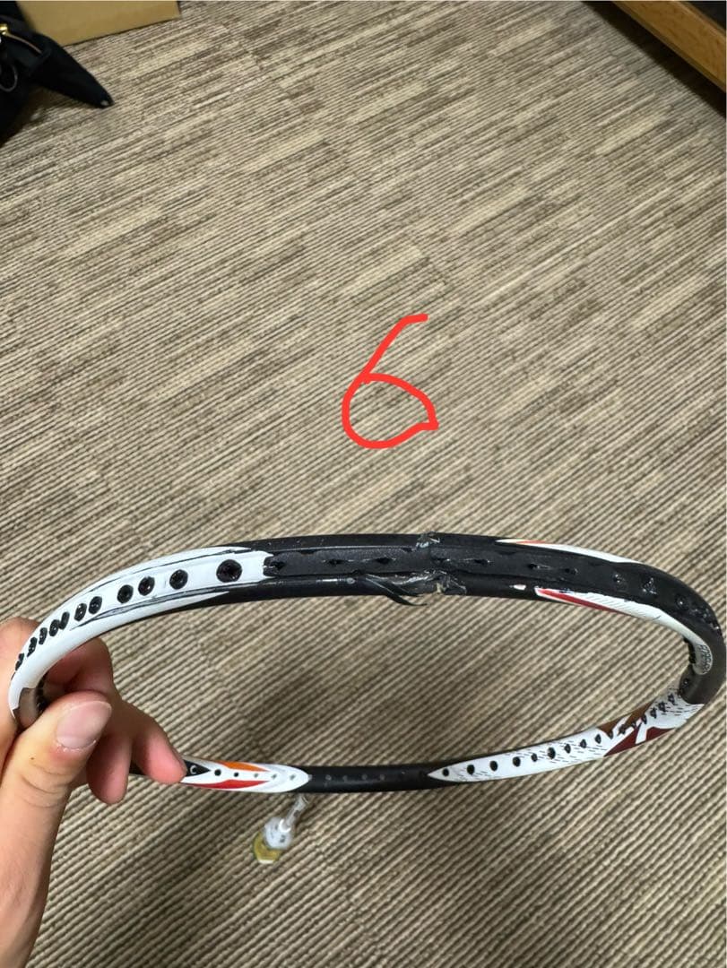 バドミントンラケット 7本セット　ジャンク品