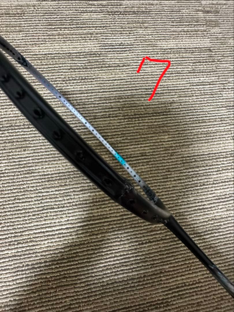 バドミントンラケット 7本セット　ジャンク品