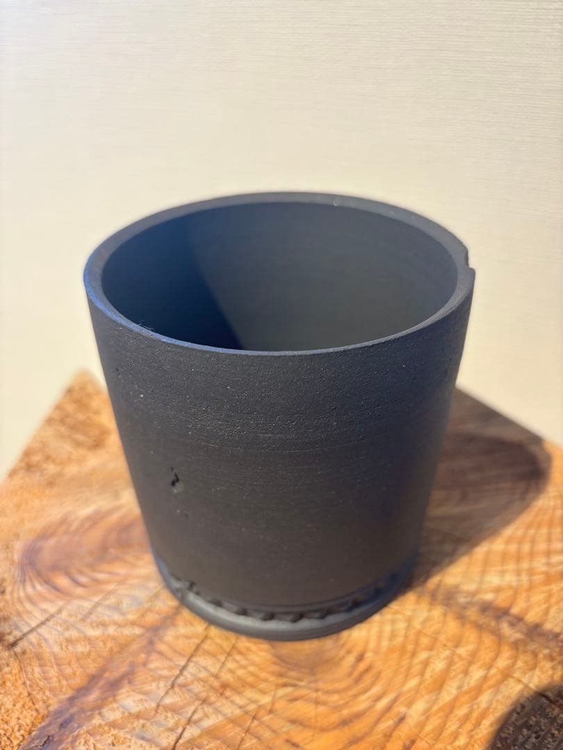 吉光窯 kikko low 虫食い　スタッズ 鉢