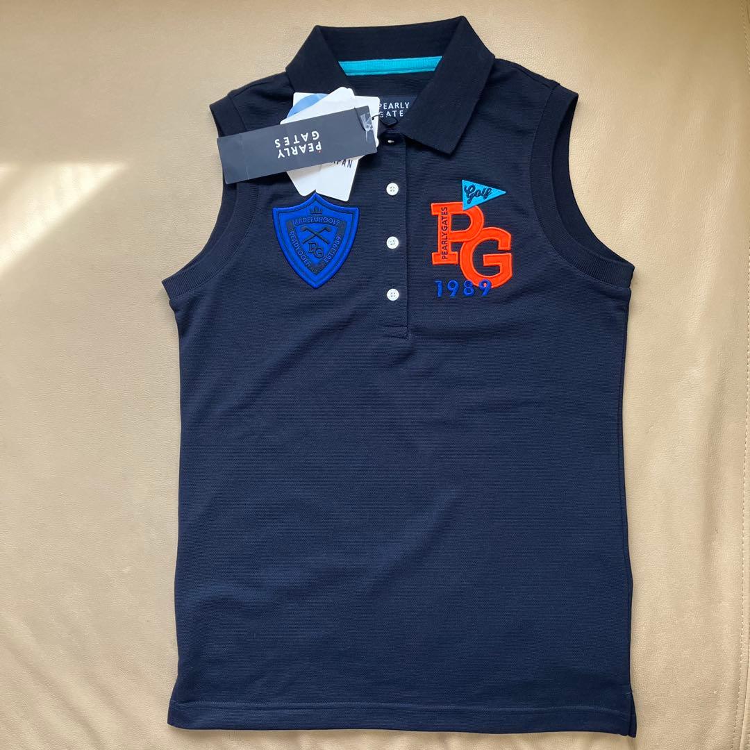 【未着用】 パーリーゲイツ PEARLY GATES ノースリーブ タグ付 XS