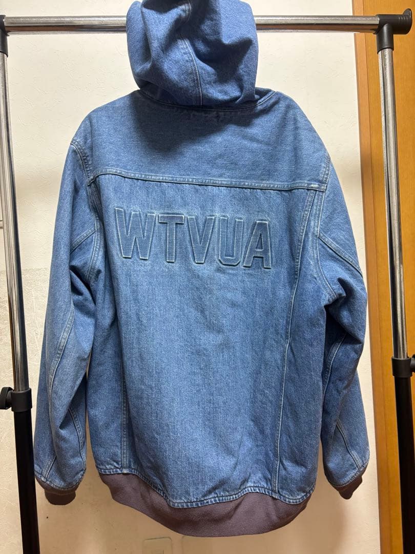 18AW VICE JACKET.COTTON DENIM バックTVUAロゴ