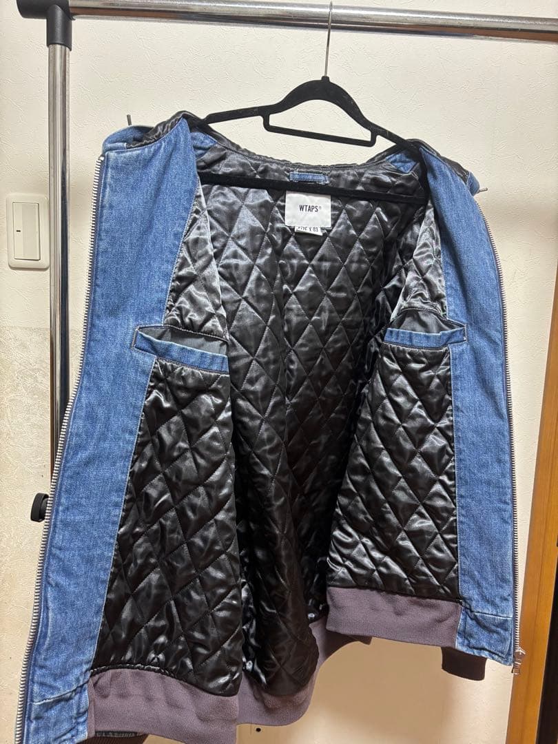 18AW VICE JACKET.COTTON DENIM バックTVUAロゴ