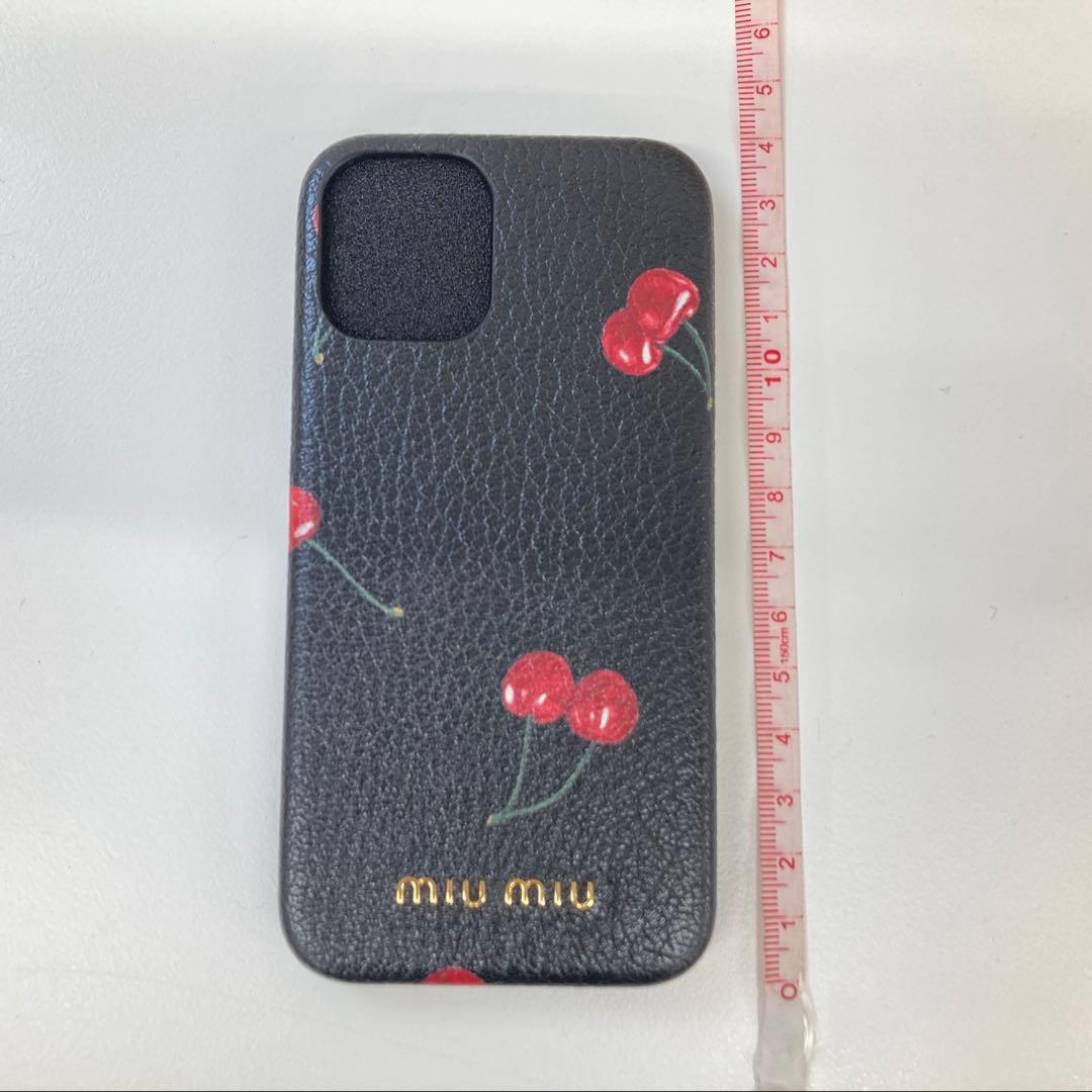 ☆【未使用品】miu miu ミュウミュウ iPhone12 mini ケース