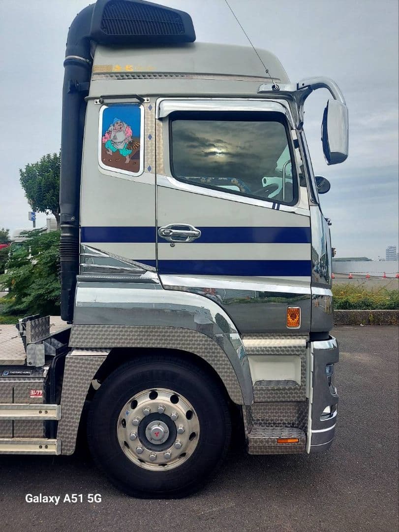 17スーパーグレート等　ハイルーフライン&寝台アッパーモール　鏡面ステンレス