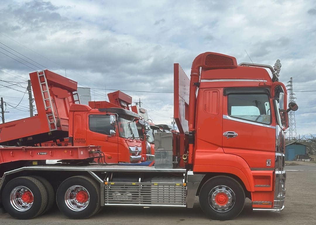 17スーパーグレート等　ハイルーフライン&寝台アッパーモール　鏡面ステンレス