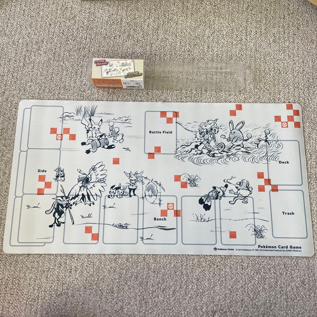 ポケモンカード ぽけもん戯画 プレイマット - メルカリ
