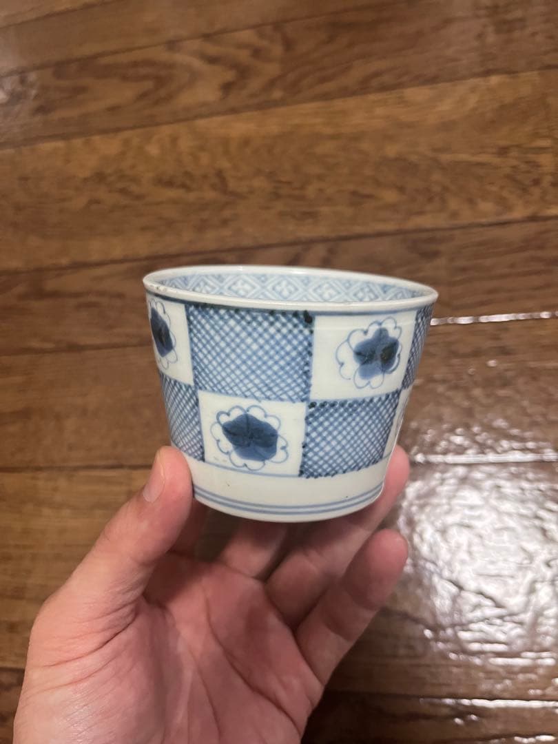 蕎麦猪口 古伊万里 民芸 民藝 くらわんか ぐい呑 酒器 瀬戸 古伊万里