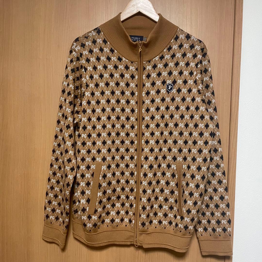 【Lサイズ】PEARLY GATES パーリーゲイツ　アーガイル　ジップアップ