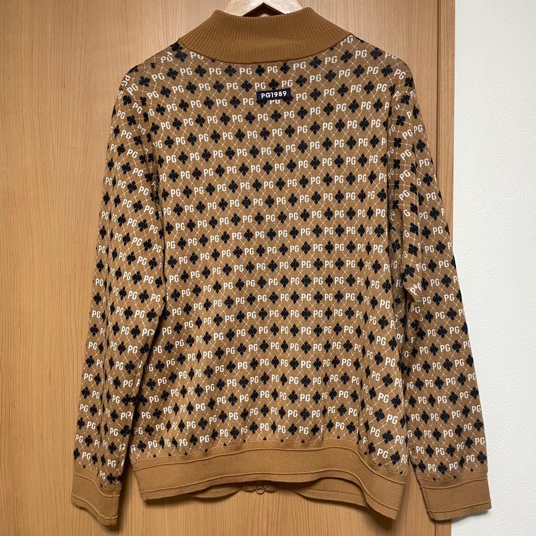 【Lサイズ】PEARLY GATES パーリーゲイツ　アーガイル　ジップアップ