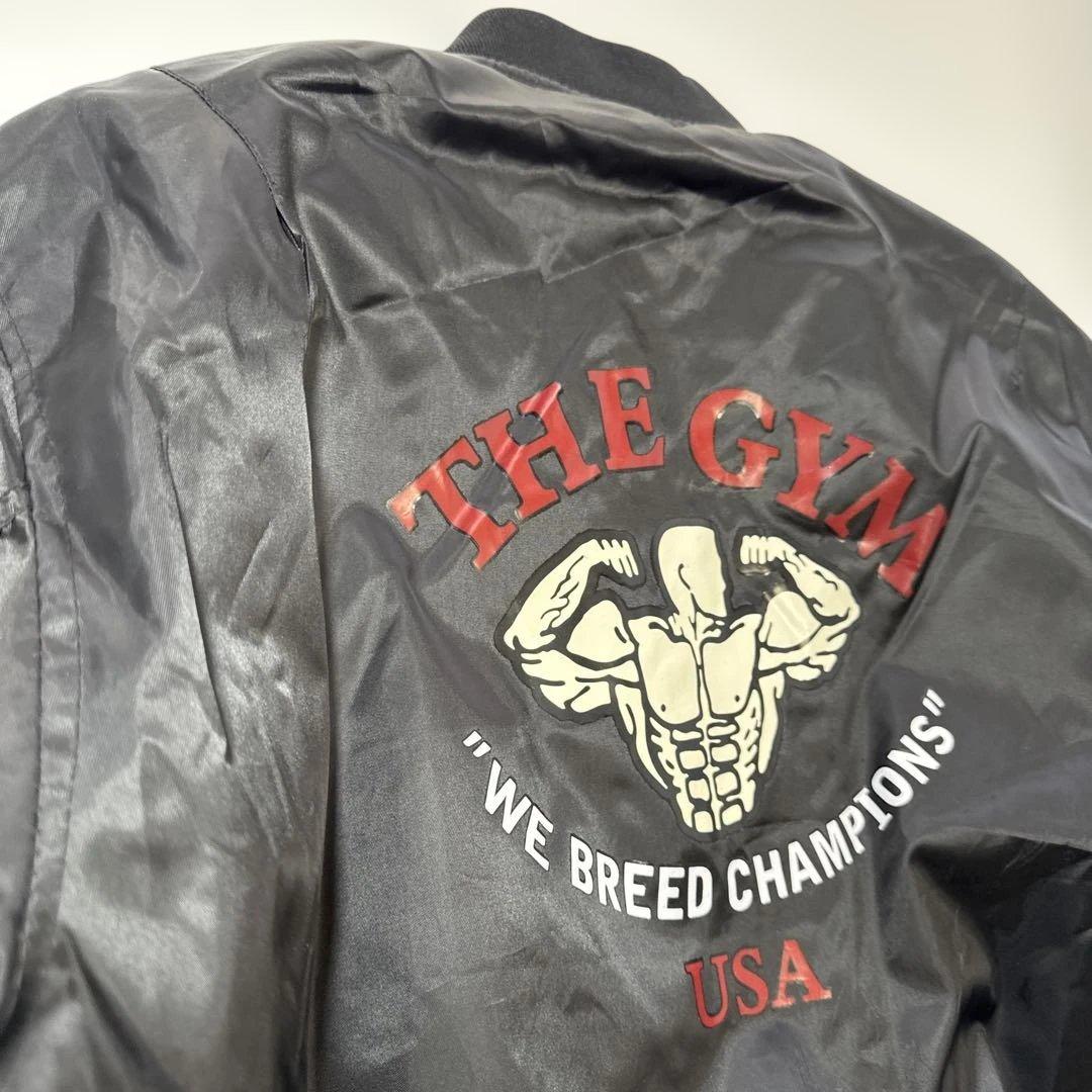 THE GYM ザ　ジム　筋肉　筋トレ　ボディビルma-1 ボンバー　ジャケット