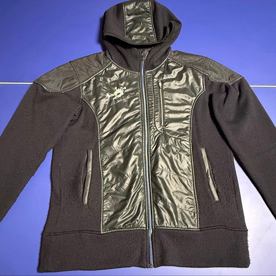 【大特価】Rawlingsローリングス アウタージャケット黒フード付O(XL)