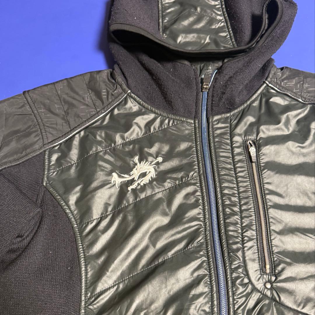 【大特価】Rawlingsローリングス アウタージャケット黒フード付O(XL)