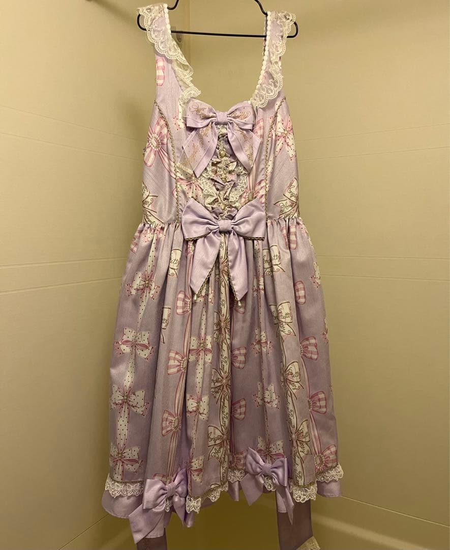 Jewelry Ribbon Princessジャンパースカート ラベンダー