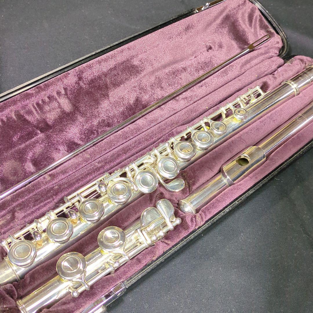 フルート　調整済　ヤマハ　YFL311（頭部管は銀製、Eメカ.銀メッキ仕上げ）