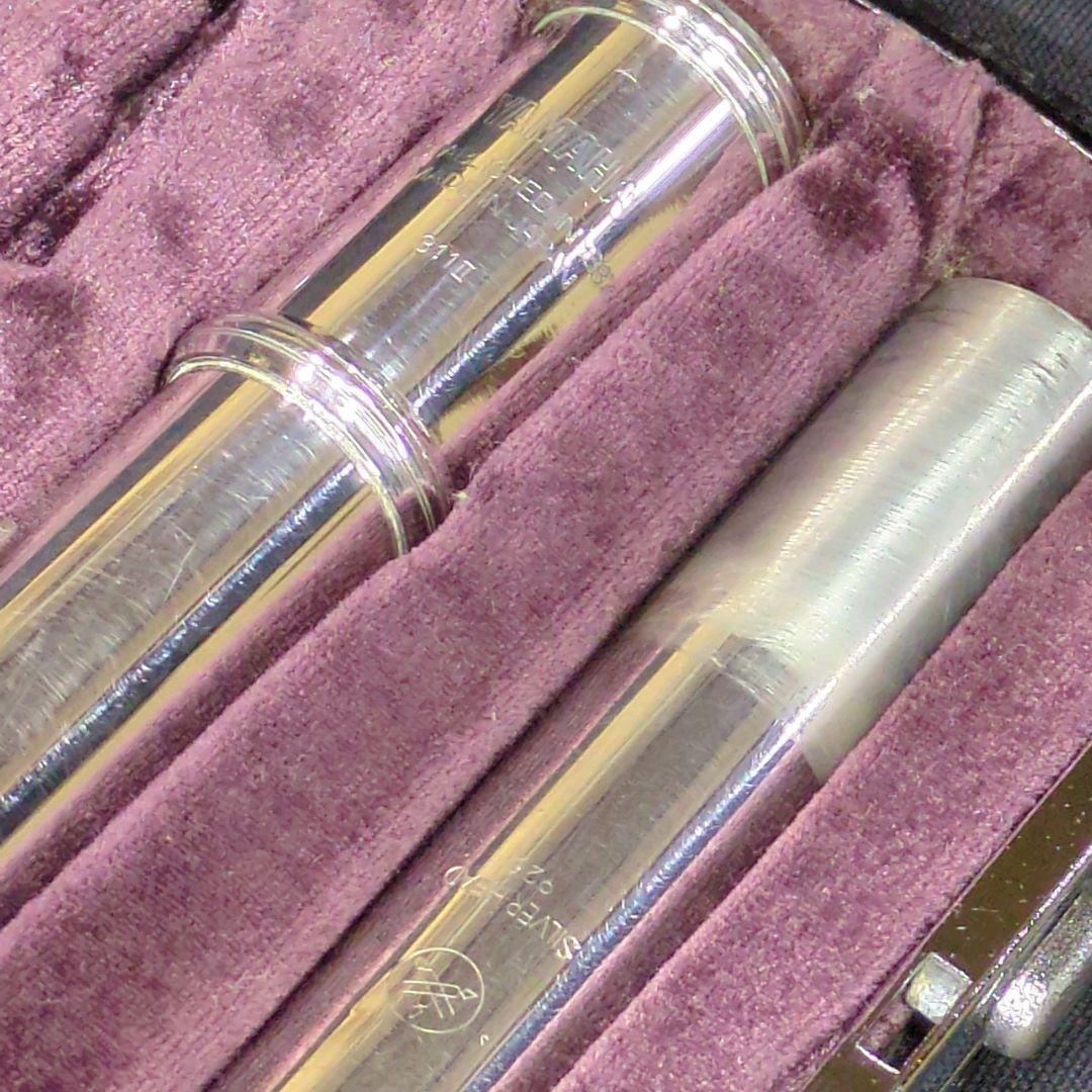 フルート　調整済　ヤマハ　YFL311（頭部管は銀製、Eメカ.銀メッキ仕上げ）