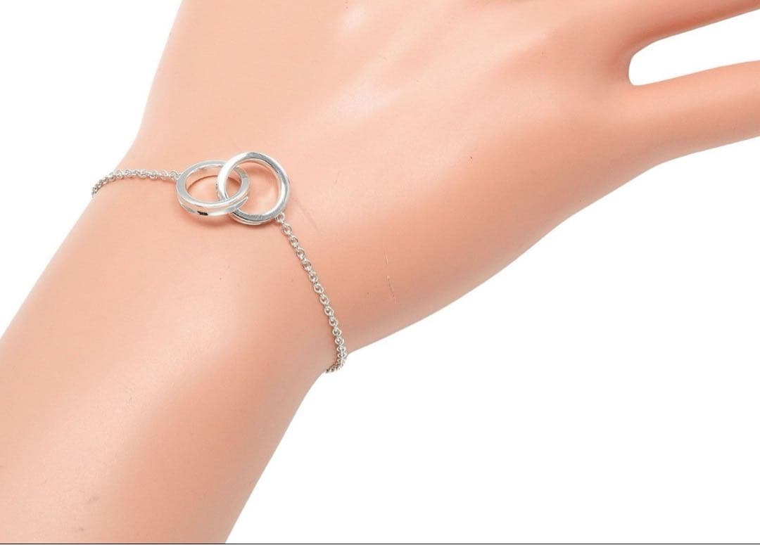 ティファニー　インターロッキング　サークルブレスレット　美品