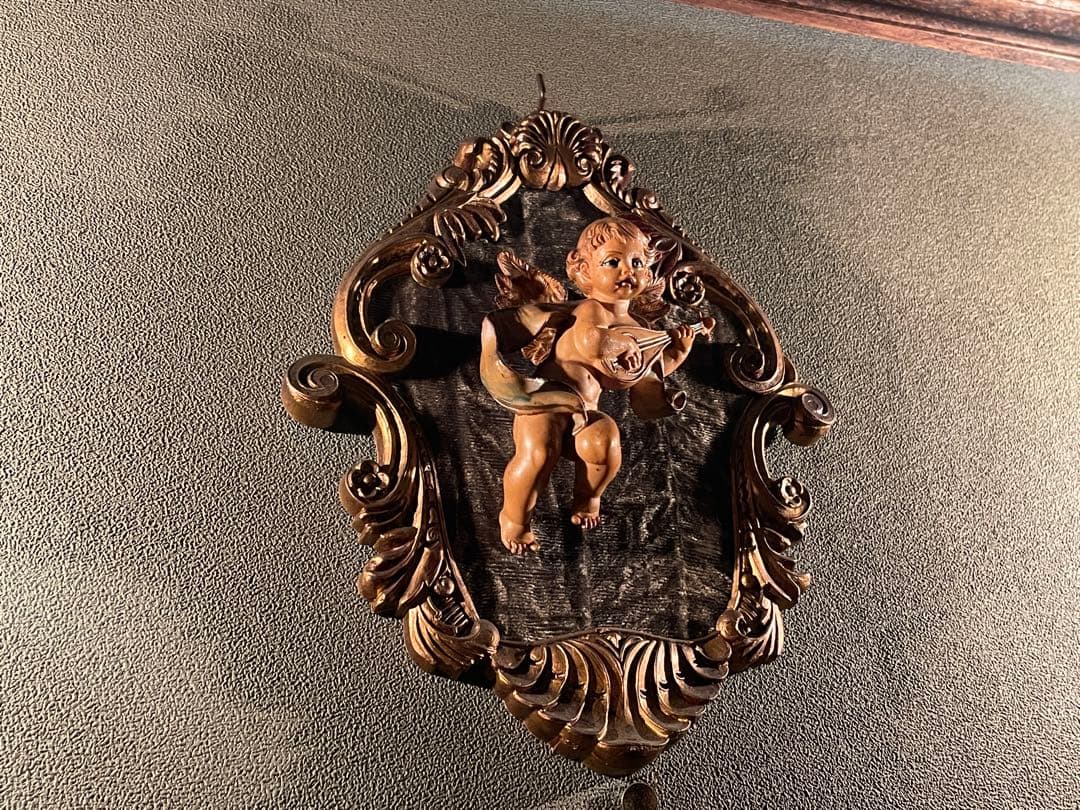 11枚セット　天使のフレーム　イタリア　ディポセ　3D立体的天使　ヴィンテージ