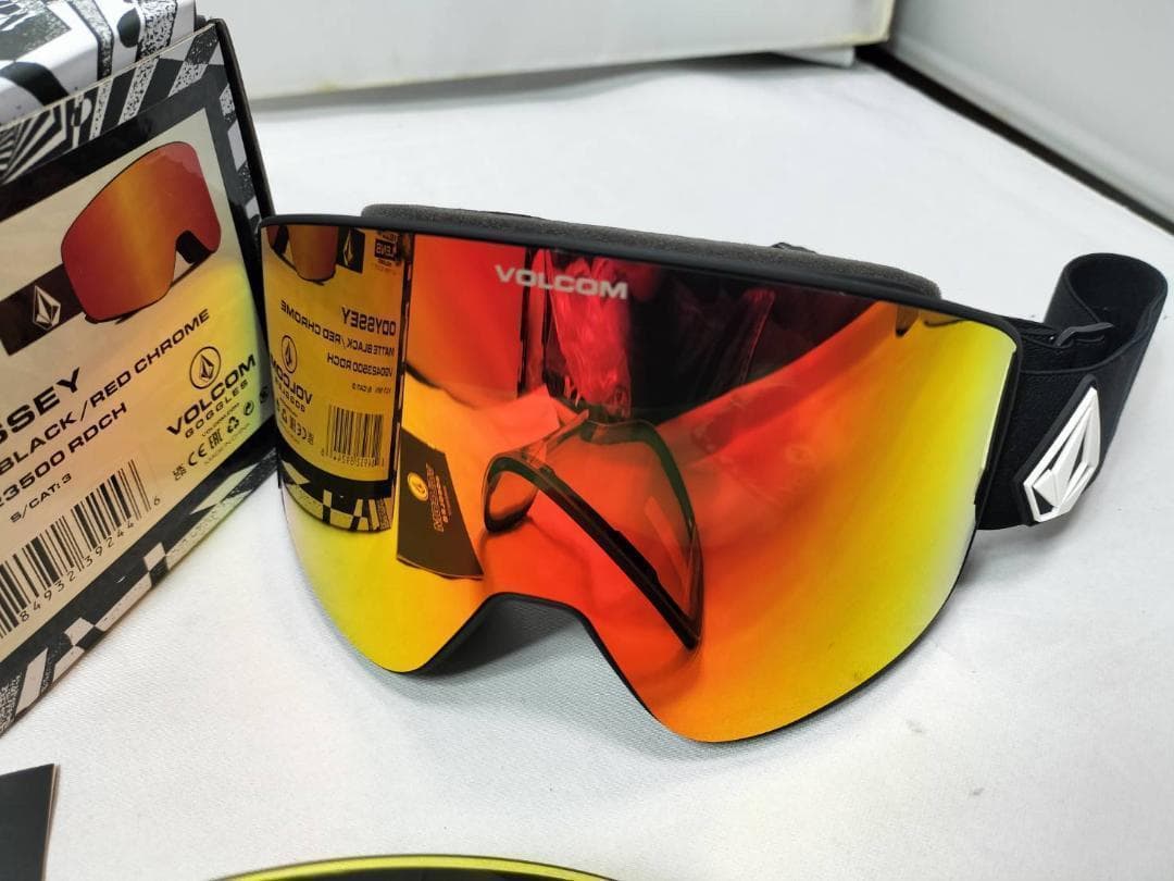 新品　ボルコム　VOLCOM　オデッセイ スノーゴーグル 黒　交換レンズ