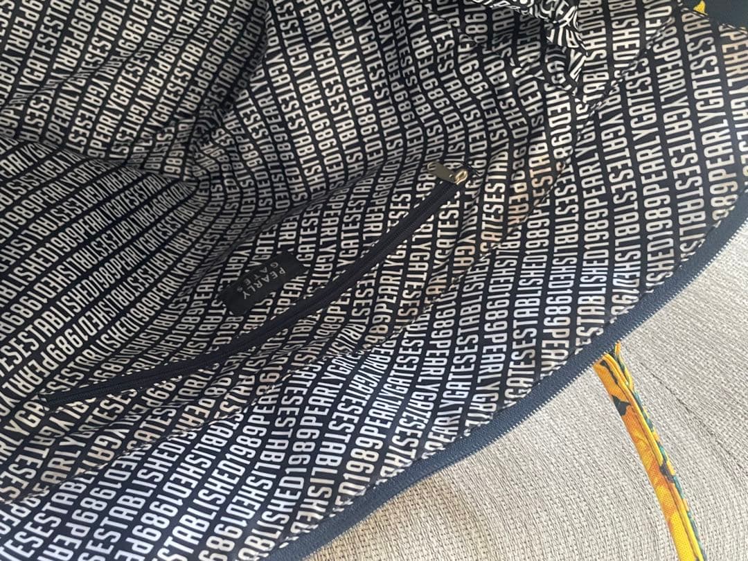 極美品【パーリーゲイツPEARLY GATES】ひまわり ロッカーバッグnavy