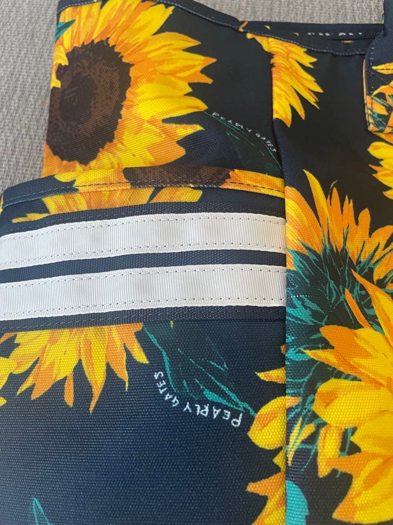 極美品【パーリーゲイツPEARLY GATES】ひまわり ロッカーバッグnavy