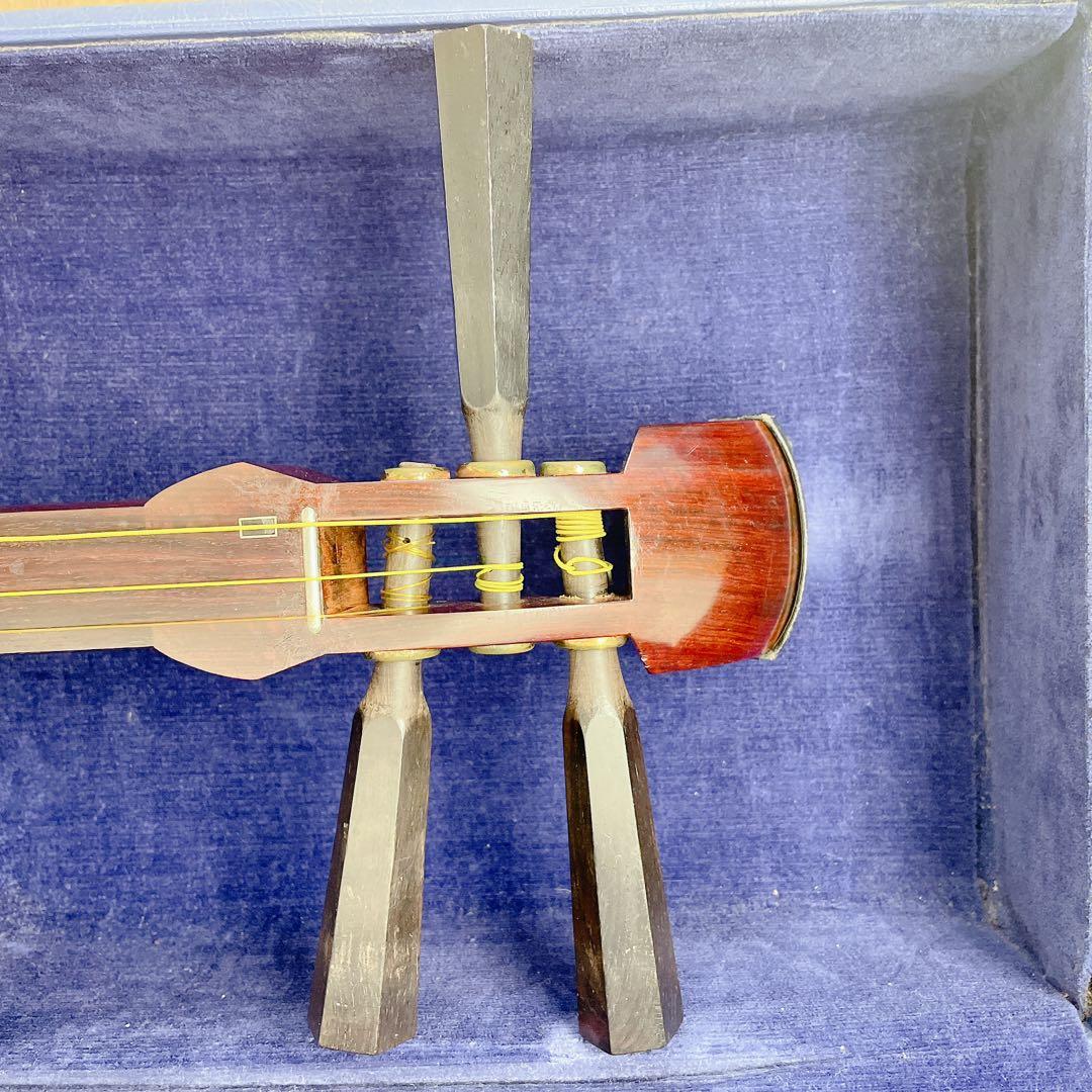 津軽三味線 一本溝 丸打胴 紅木 犬皮 東さわり 和楽器