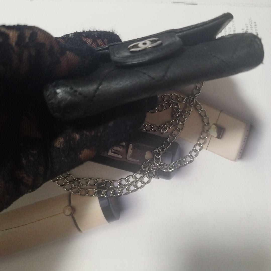 シャネルマトラッセ　キーケース斜めがけ