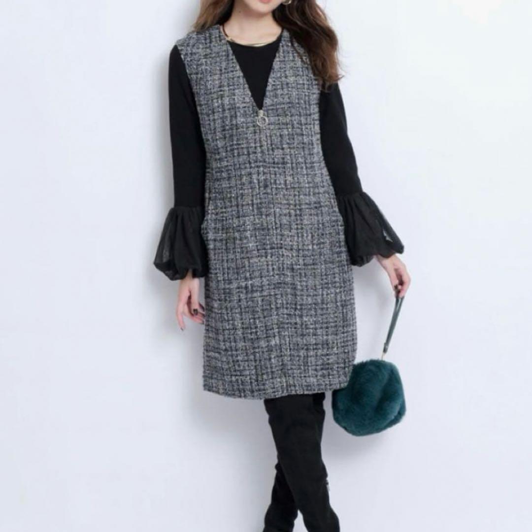 【新品タグ付き】ジャスグリッティー　リングファスナージャンスカ　2サイズ　M