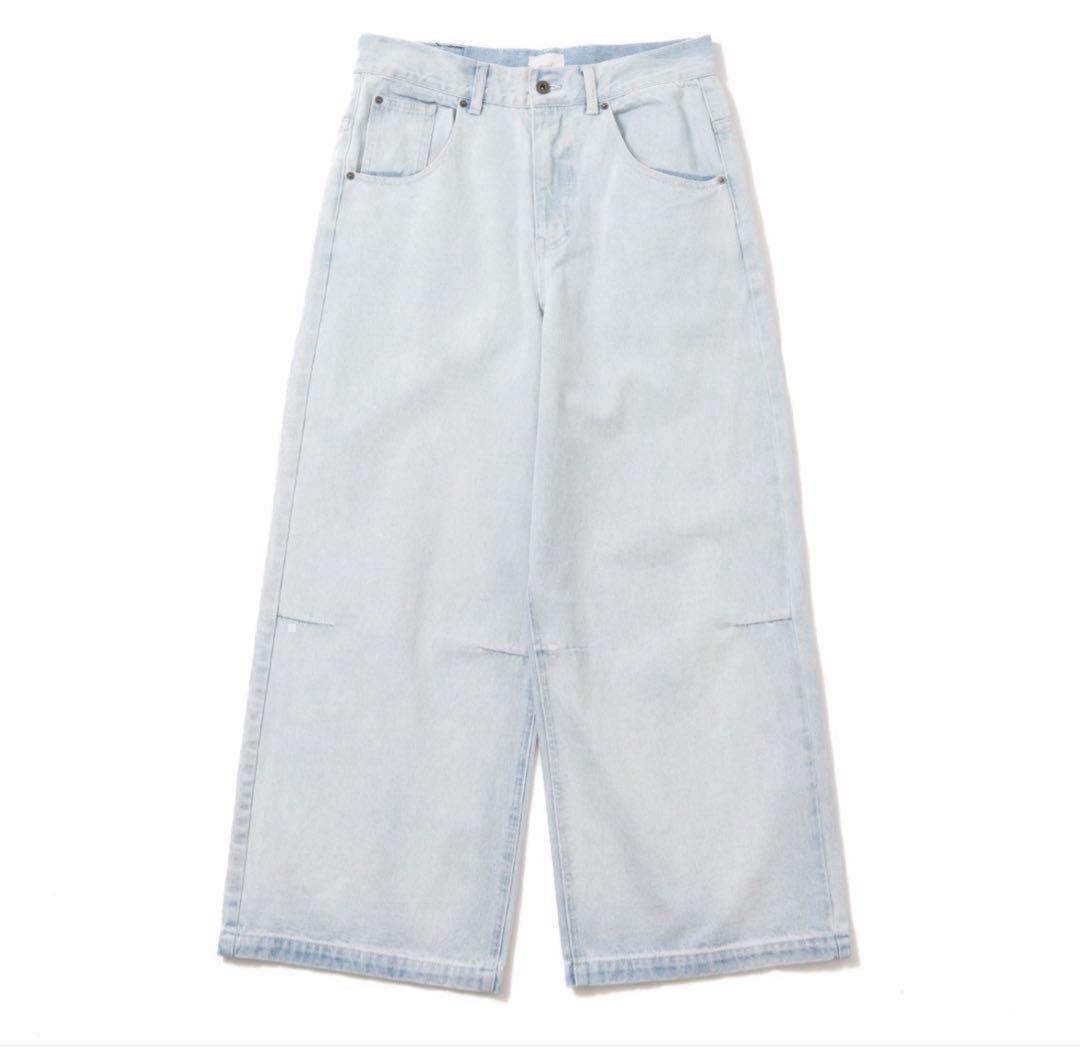 BLESS U baggy denim pants 完売品 ライトブルー M
