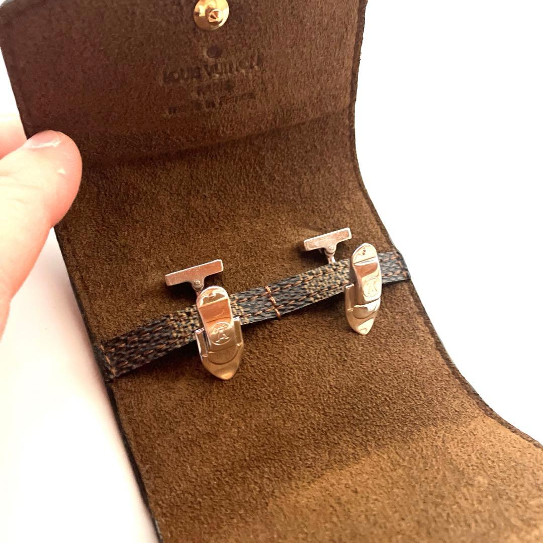 LOUIS VUITTON ルイヴィトン ブトン ドゥマンダミエ カフス