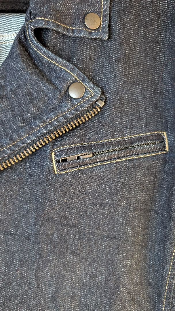 美品 glamb ライダース デニム ジャケット ワンウォッシュ XL グラム