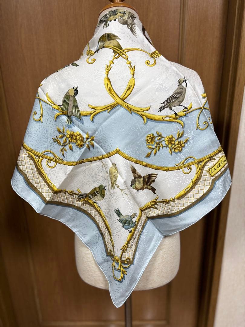 【希少美品】LA CLÉ DES CHAMPS 自由の天地への鍵エルメスカレ90