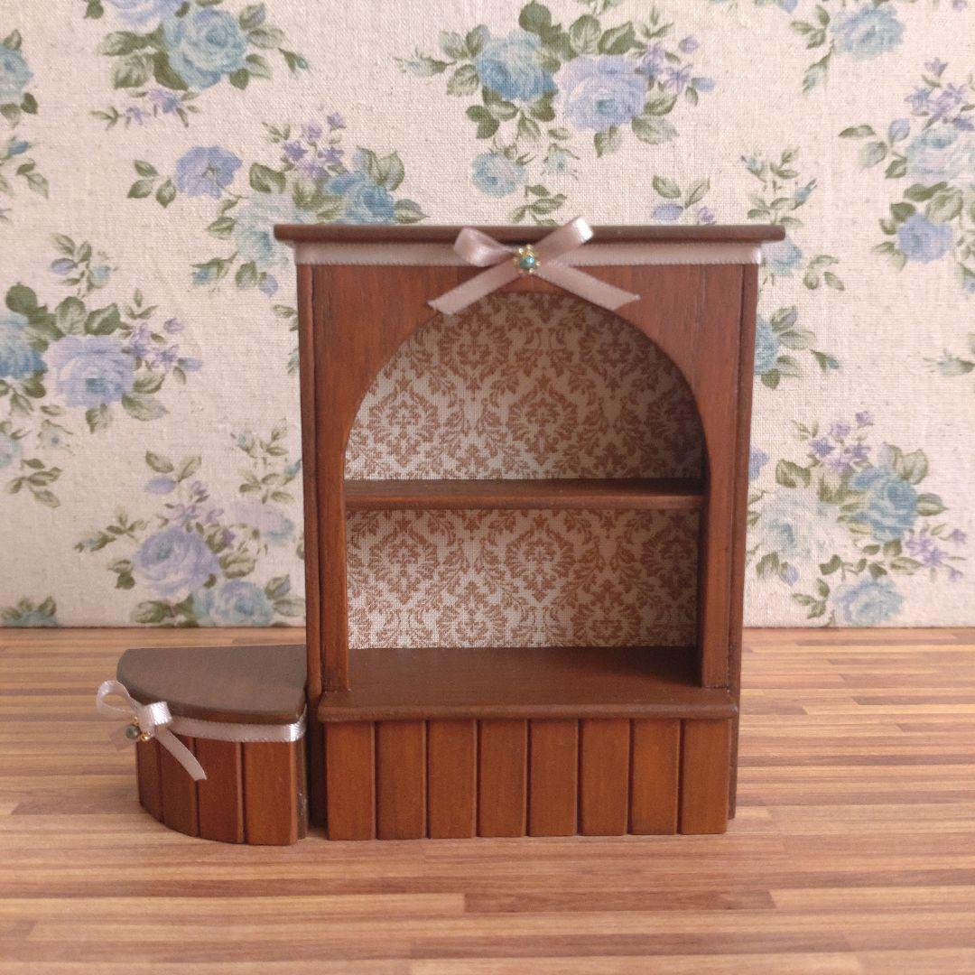 ミニチュア家具　ショコラティエA・Bセット《濃いめメープル》