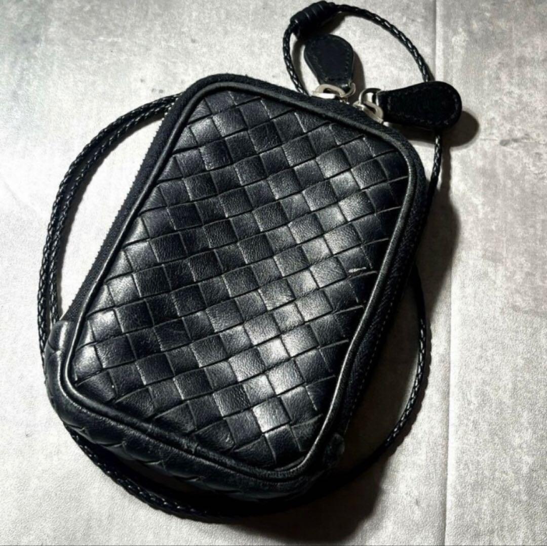 ボッテガヴェネタ ラムレザー シガレットケース ストラップ付 イントレ