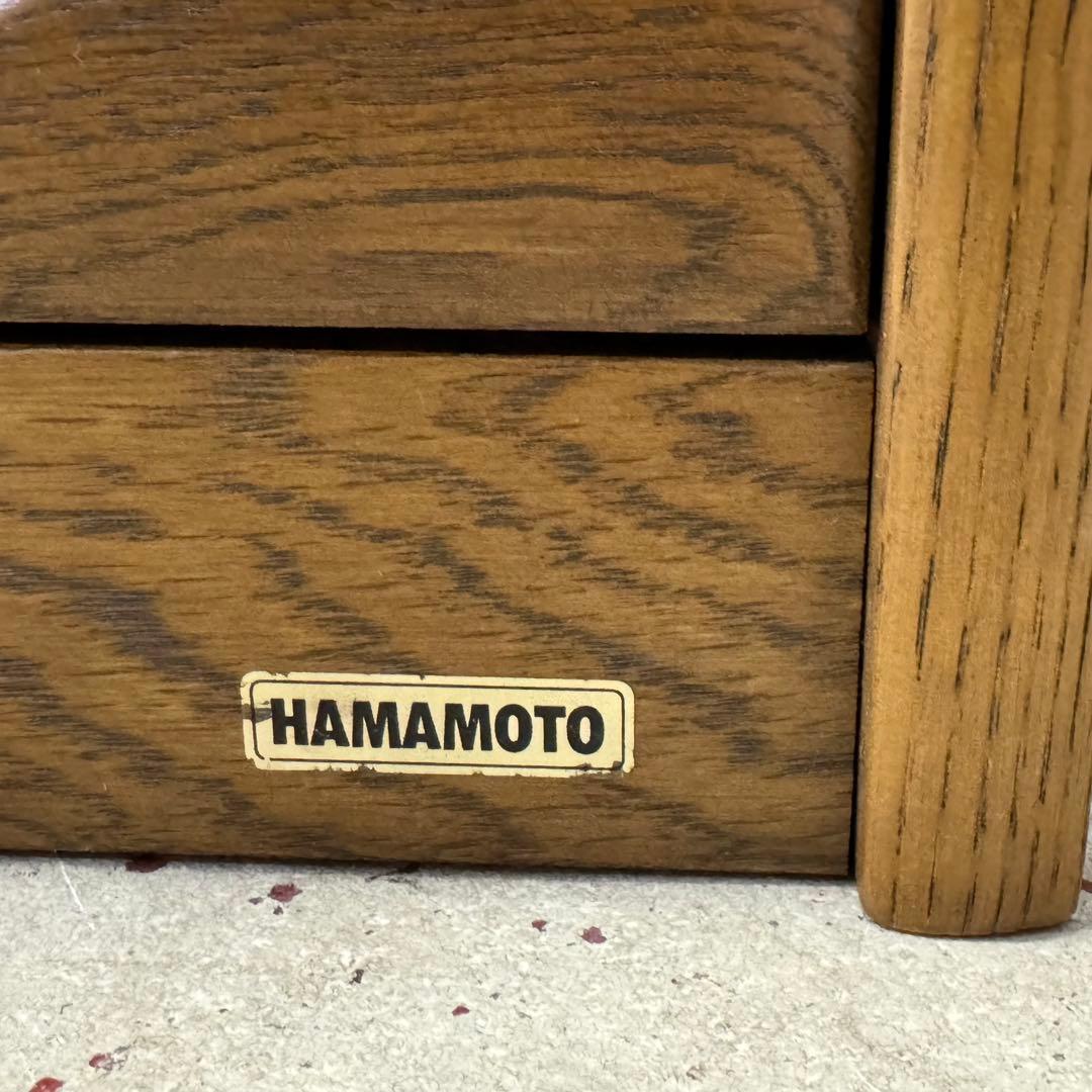 浜本工芸 (ハマモトコウゲイ) 電話台 木製電話台・ファックス台 引き出し付き