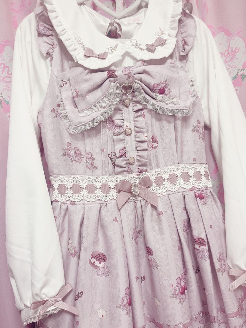 LIZLISA Whip Bear Home Cafe柄ワンピース