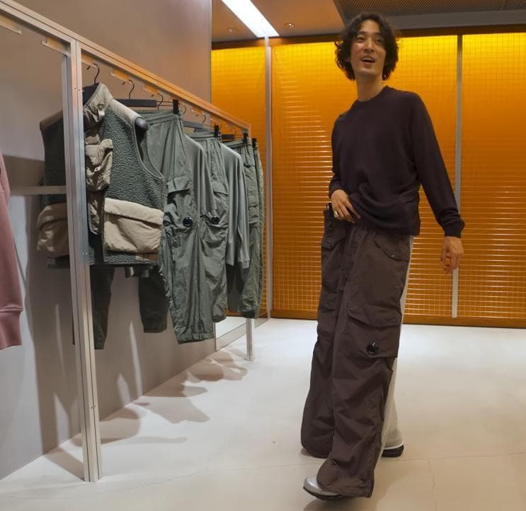 【定価5.5万/上杉柊平】C.P.Company レンズ セーター パープル S