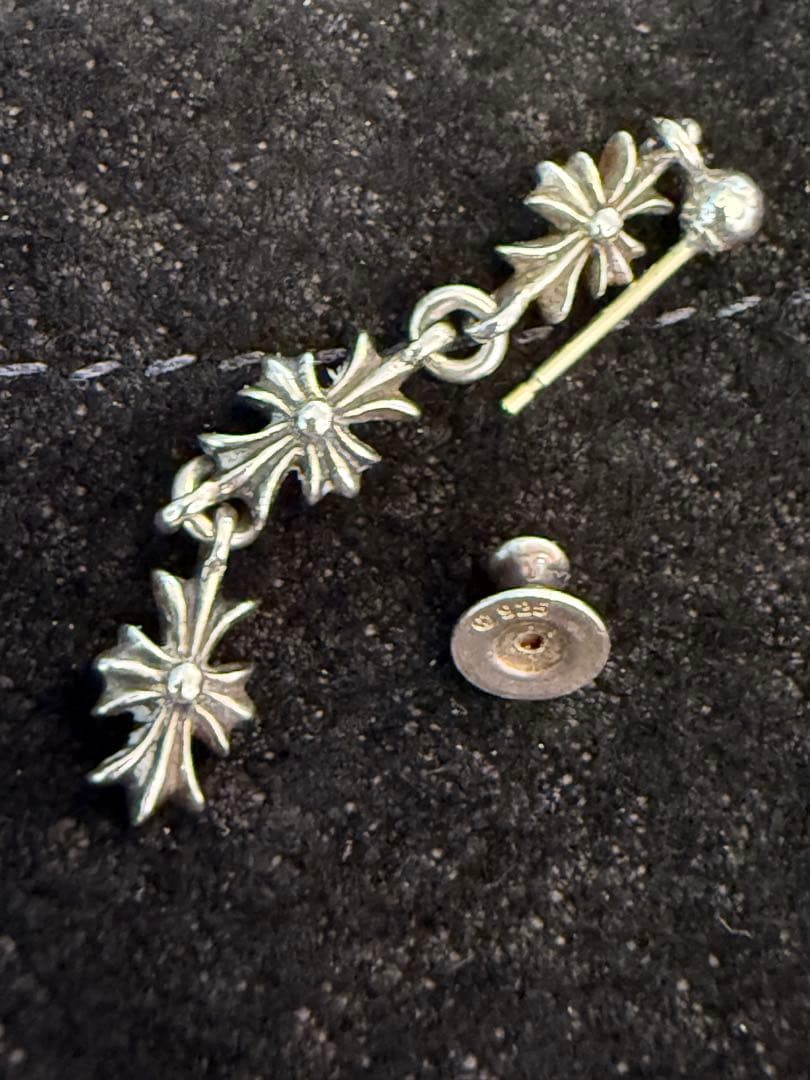 クロムハーツ　タイニーEドロップピアス　CHプラスTINYE