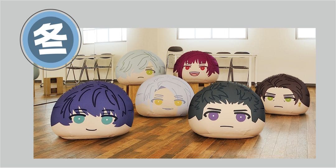 【送料込】めっちゃビッグおまんじゅうクッション　月岡紬 a3