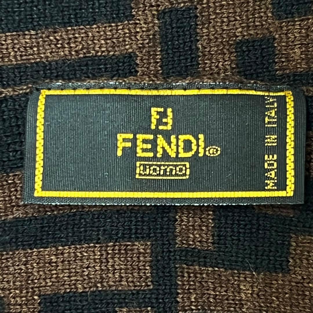 FENDI フェンディ 大判 ウール ズッカ柄 ストール mi069