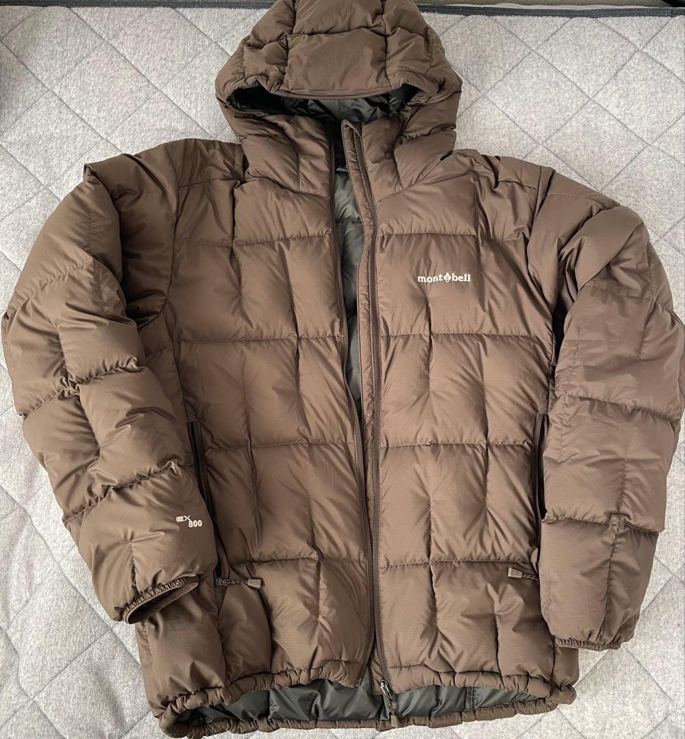 montbell ネージュダウンパーカ ダークブラウン - メルカリ
