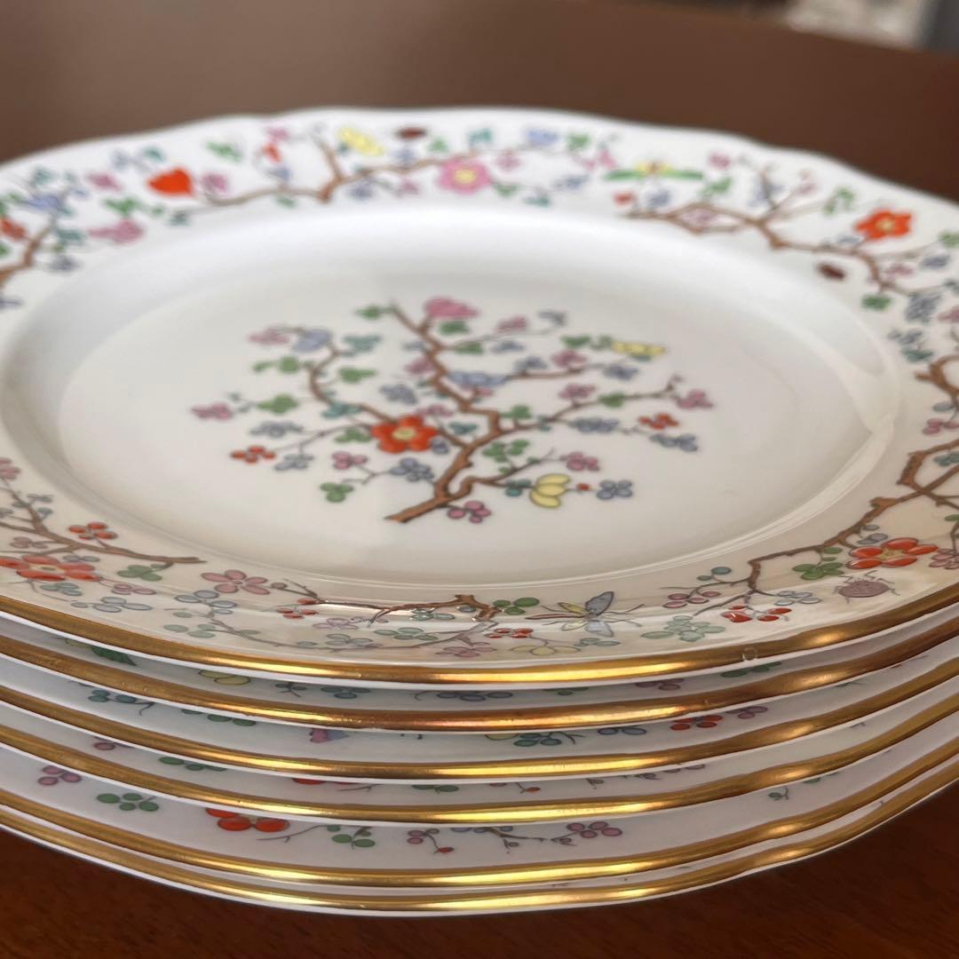 【希少品】スポード ★Shanghai★シノワズリ　デザート皿　6枚