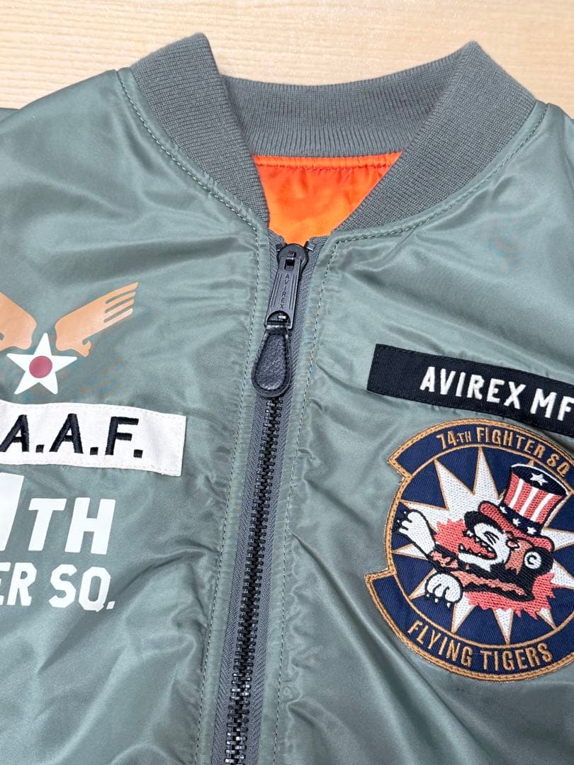 AVIREX MA-1 フライトジャケット 74TH FIGHTER SQ.