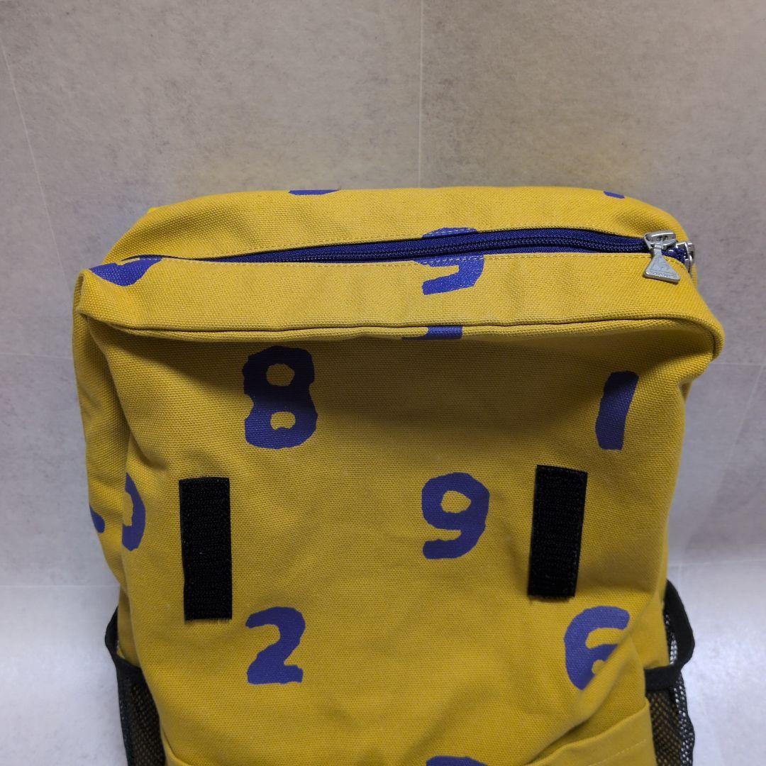 【未使用級】SOUSOU×ルコック　ソウソウ リュック 数字 黄色　マスタード