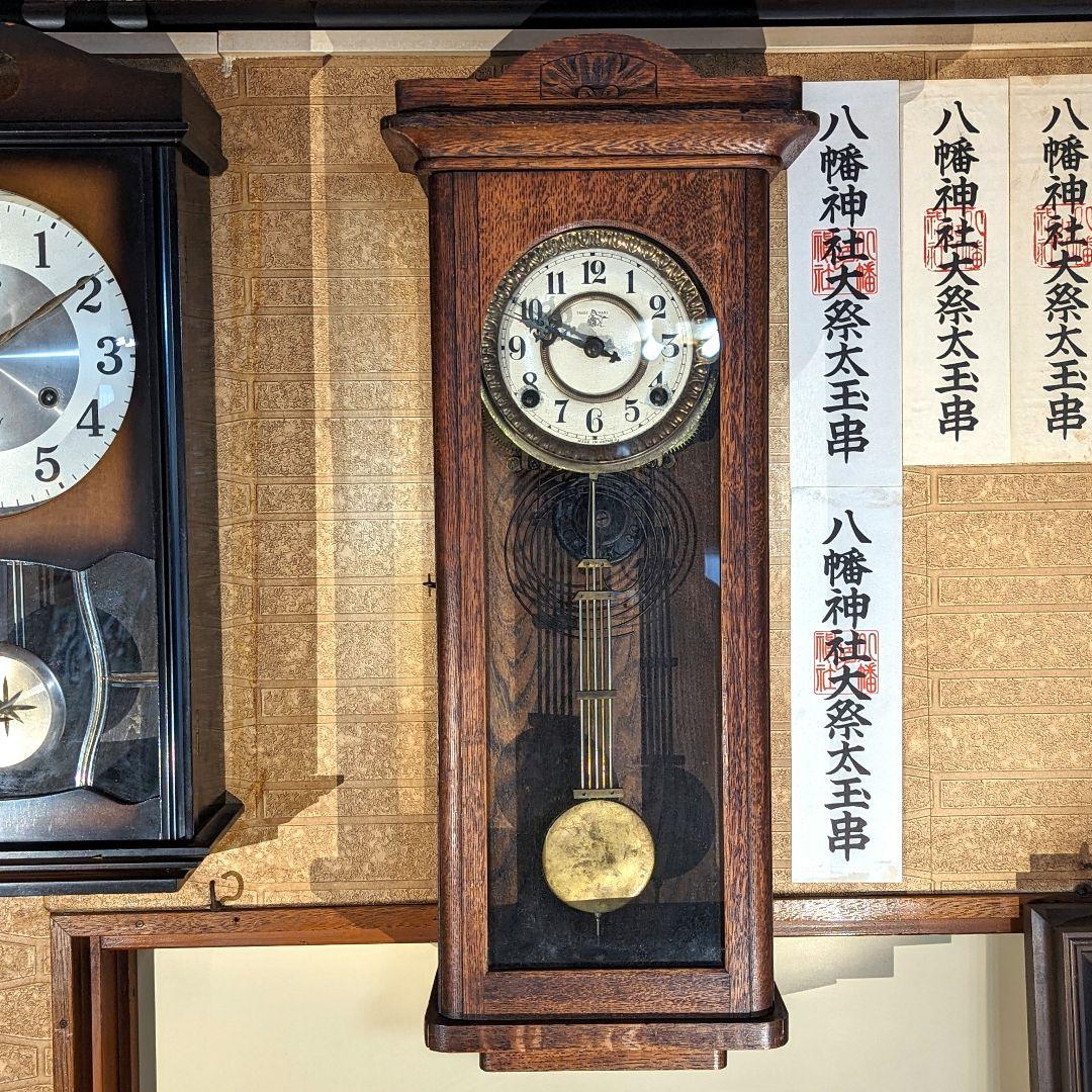 昭和レトロ振り子時計 壁掛け時計 アンティーク時計 古時計 - メルカリ