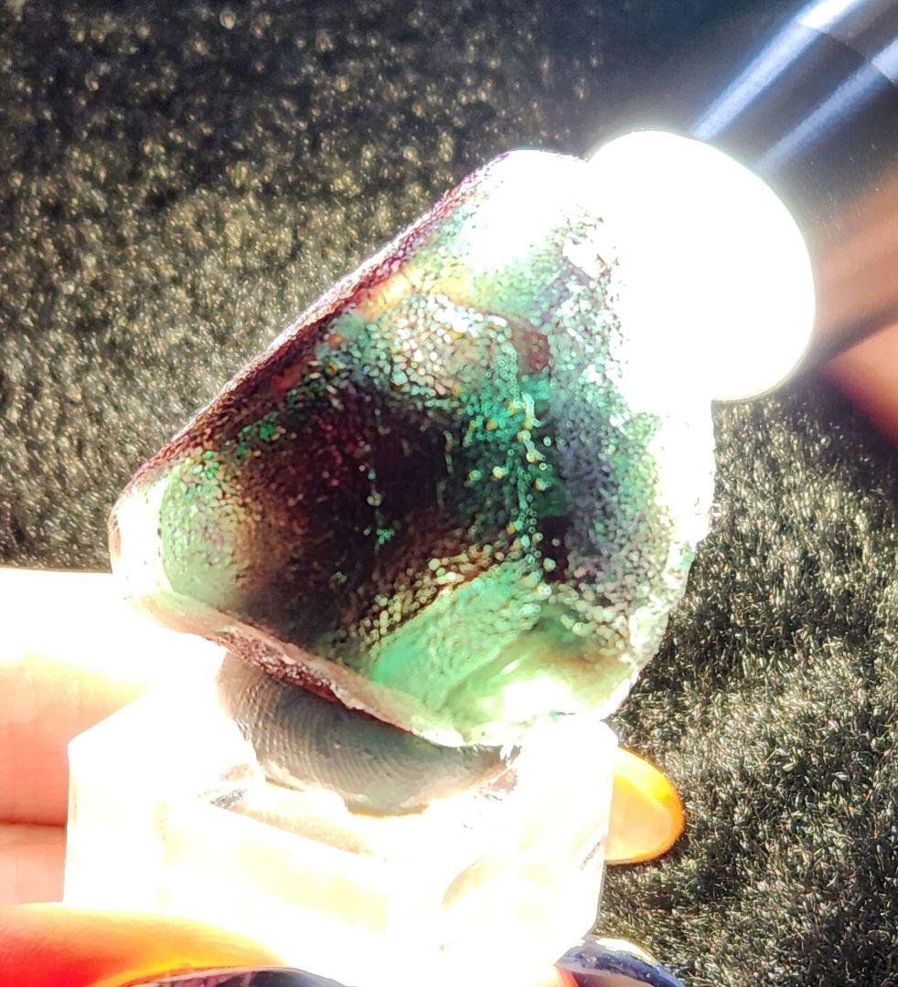 エロンゴ産バイカラーフローライトキューブNo1309 - メルカリ