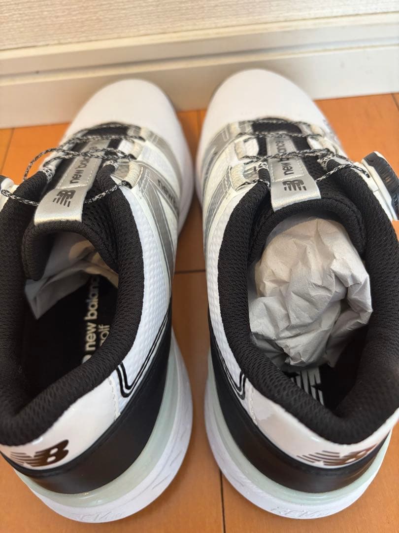 未使用‼️New Balance ゴルフシューズ 女性用 ホワイト　22.5cm