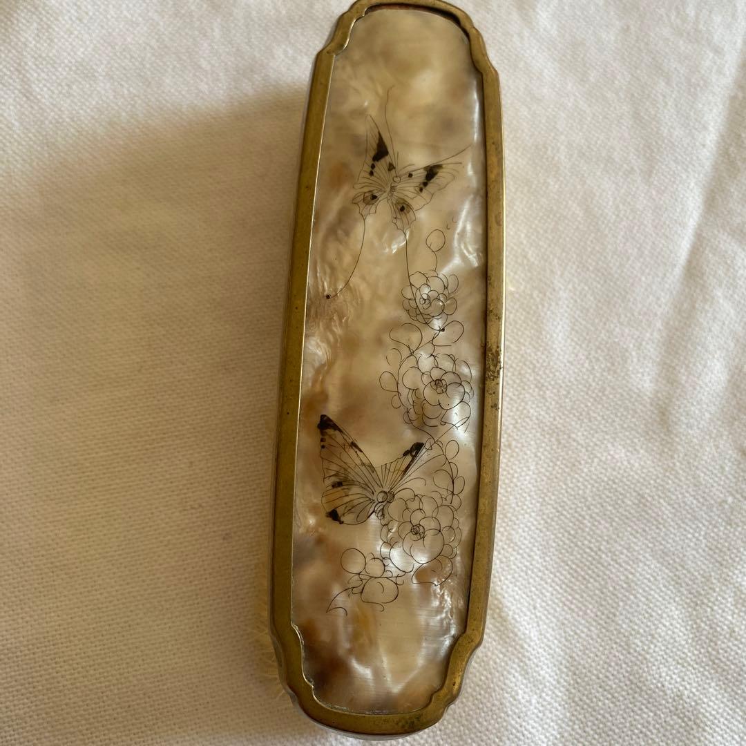 フランスアンティーク　手鏡、ブラシセット