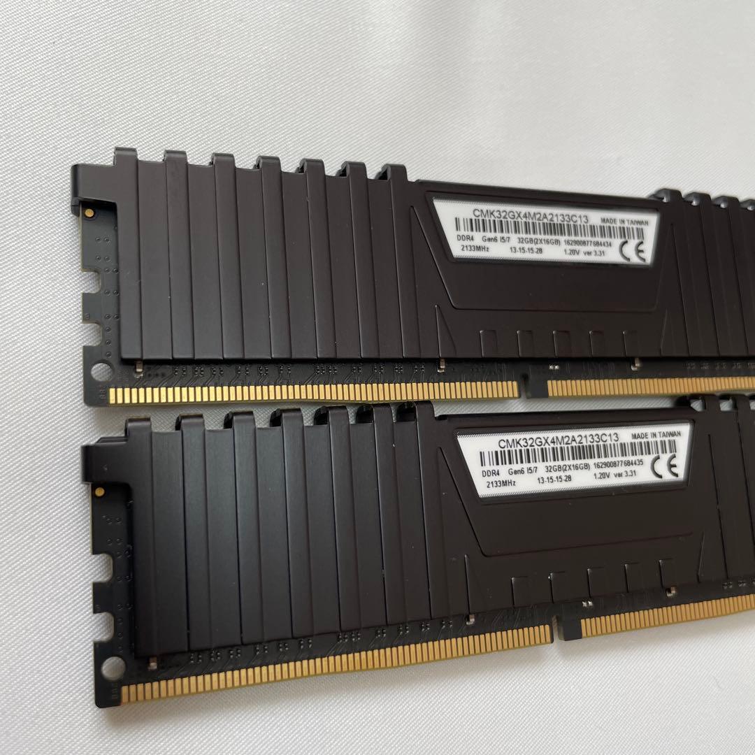 ①Corsair DDR4 2133 PC4-17000 合計32GB
